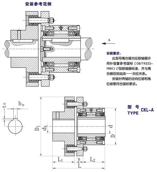 CKL-A單向離合器型號 CKL-A單向離合器型號