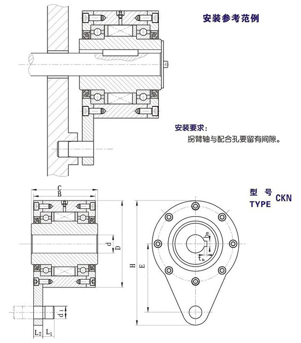 CKN單向楔塊超越離合器型號(hào) CKN單向楔塊超越離合器型號(hào)