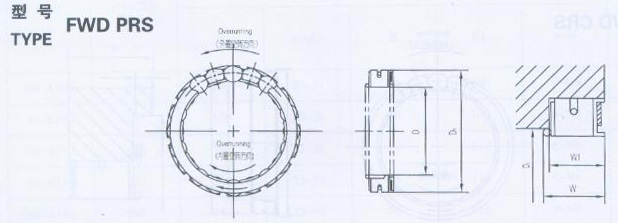 FWD PRS楔塊單向離合器結(jié)構(gòu)圖 FWD PRS楔塊單向離合器結(jié)構(gòu)圖